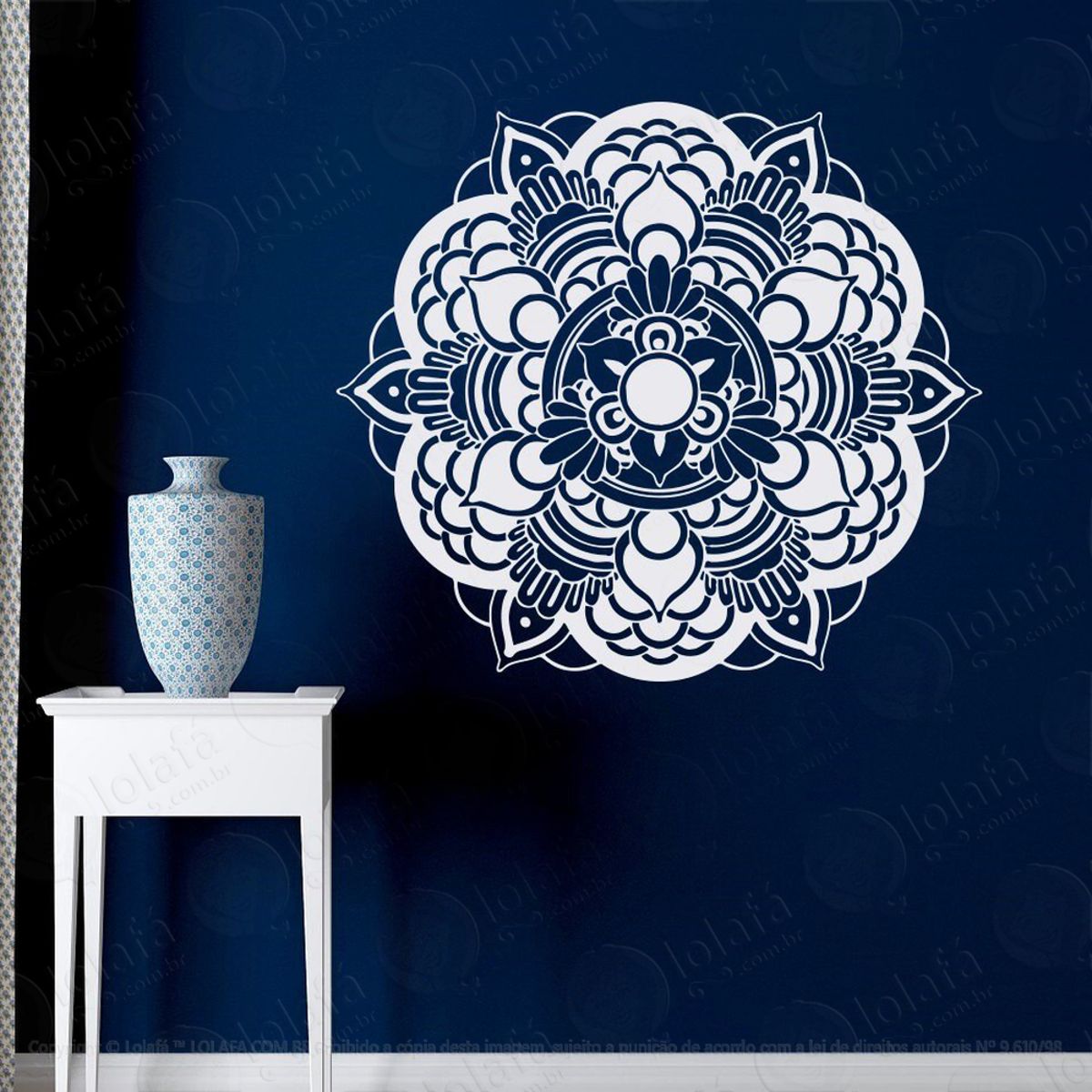 Mandala Seja Energia Adesivo de Parede Decorativo para Casa, Quarto, Sala e Vidro Mod:574