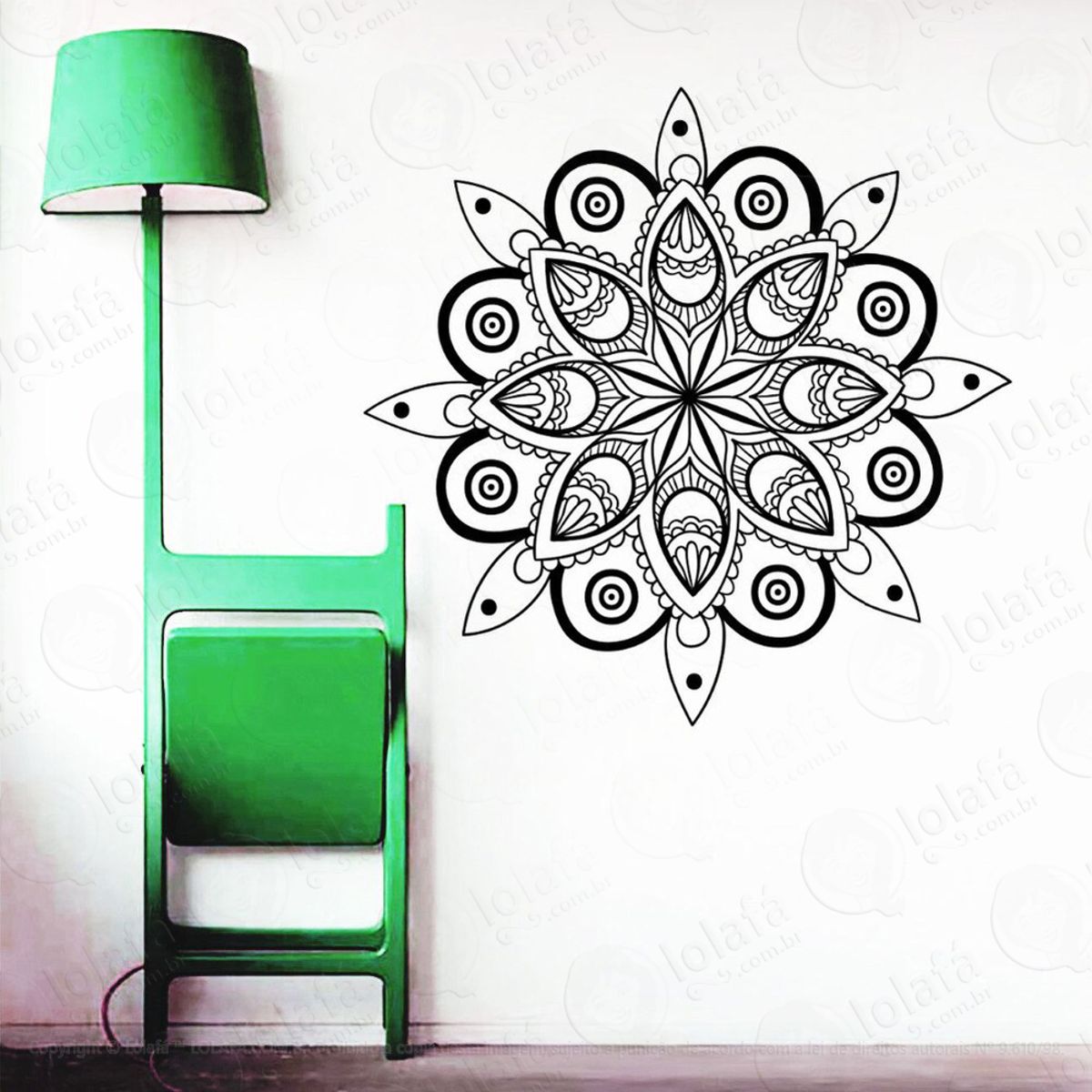 Mandala Seja Paz Adesivo de Parede Decorativo para Casa, Quarto, Sala e Vidro Mod:576