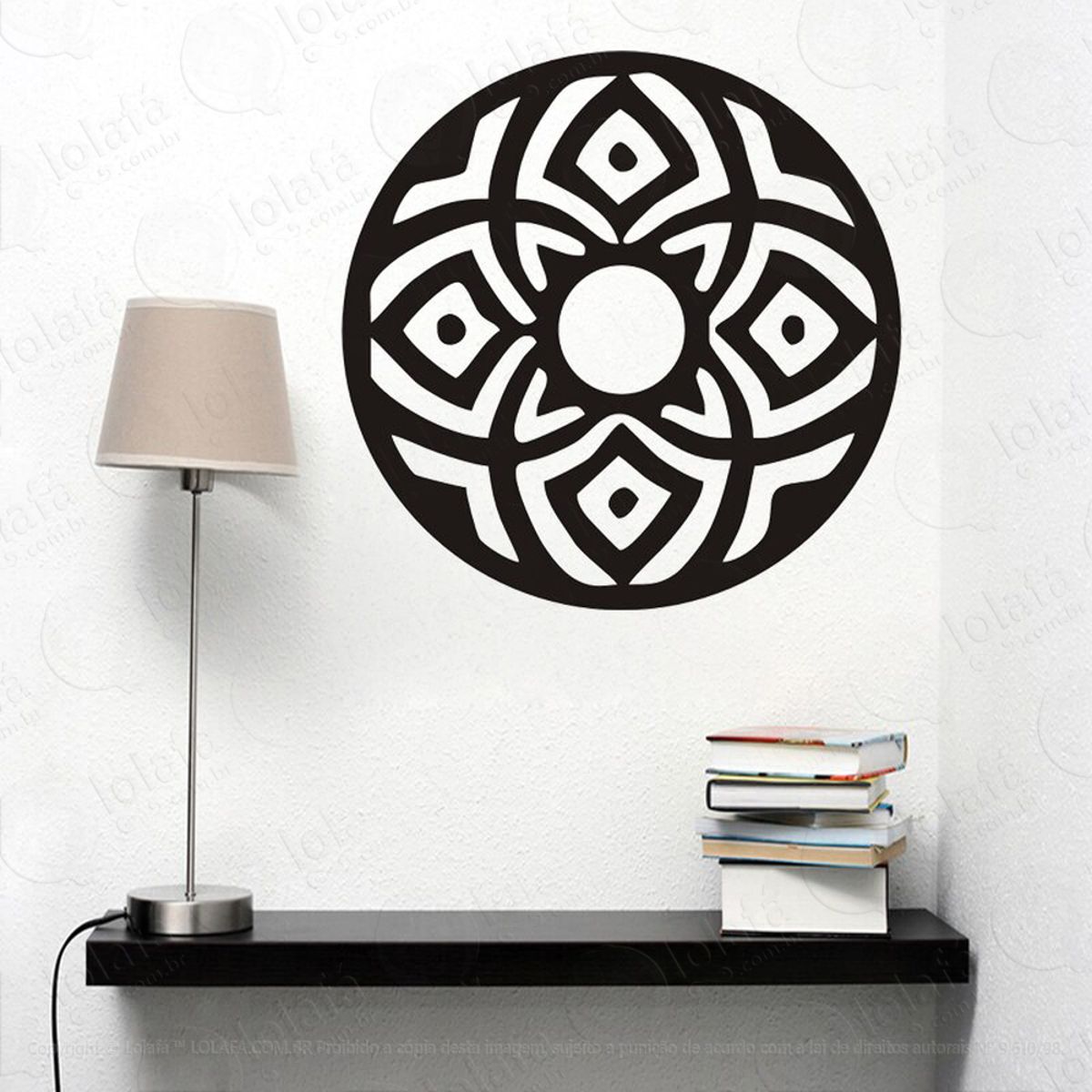 Mandala Para Proteção Adesivo de Parede Decorativo para Casa, Quarto, Sala e Vidro Mod:585