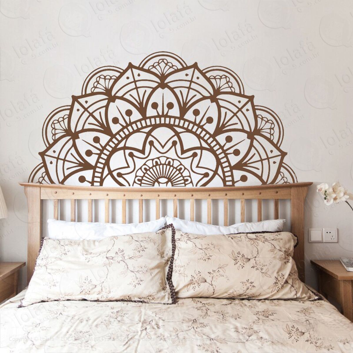 Mandala Para Cultivar o Otimismo Adesivo de Parede Decorativo para Casa, Quarto, Sala e Vidro Mod:606