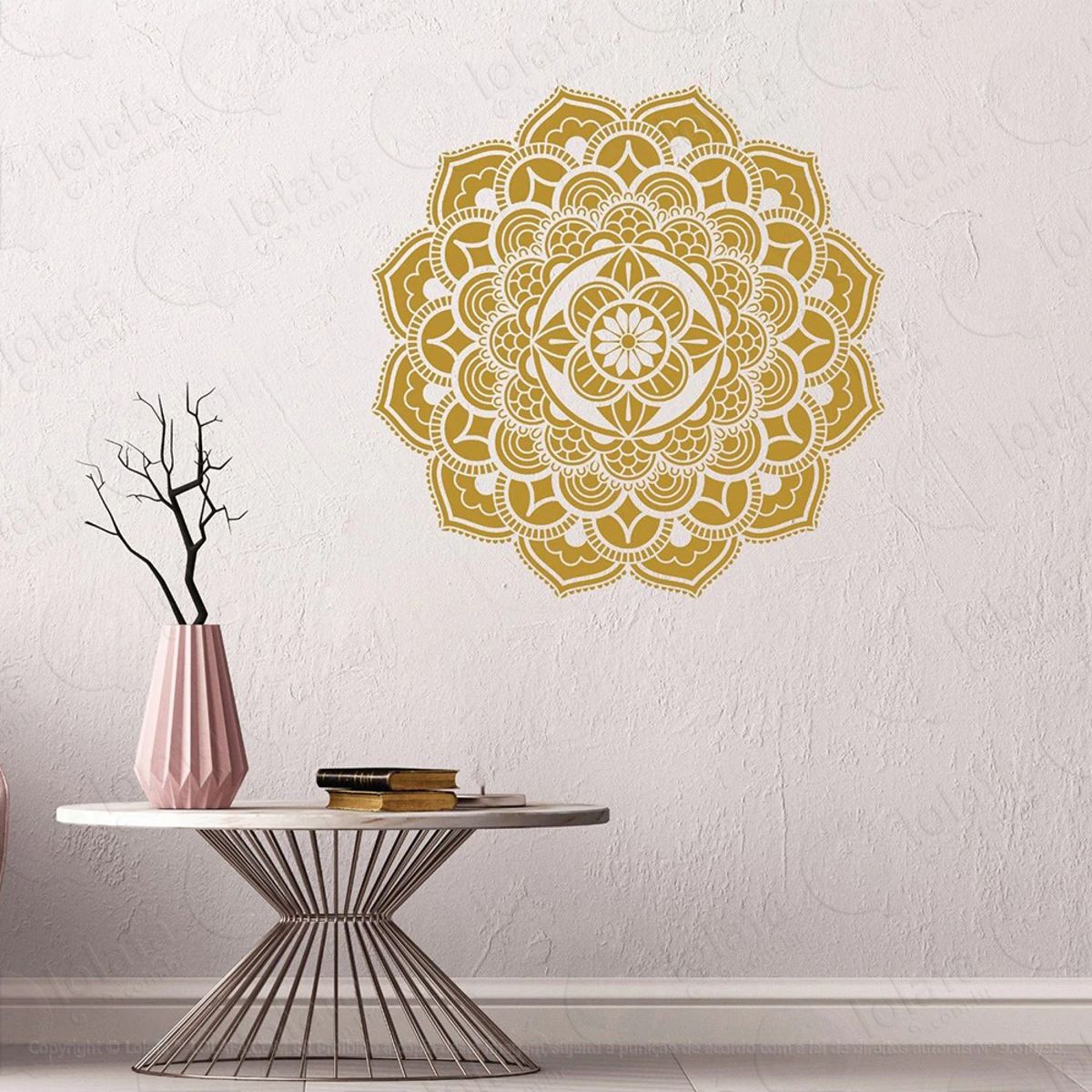 Mandala Para Conquistar seus Objetivos Adesivo de Parede Decorativo para Casa, Quarto, Sala e Vidro Mod:609