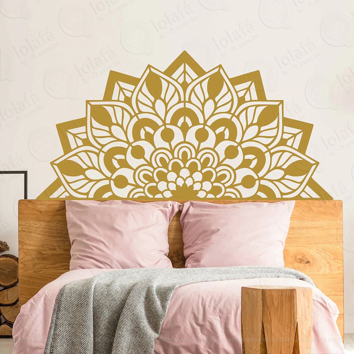 Mandala Para Cultivar a Felicidade Adesivo de Parede Decorativo para Casa, Quarto, Sala e Vidro Mod:612
