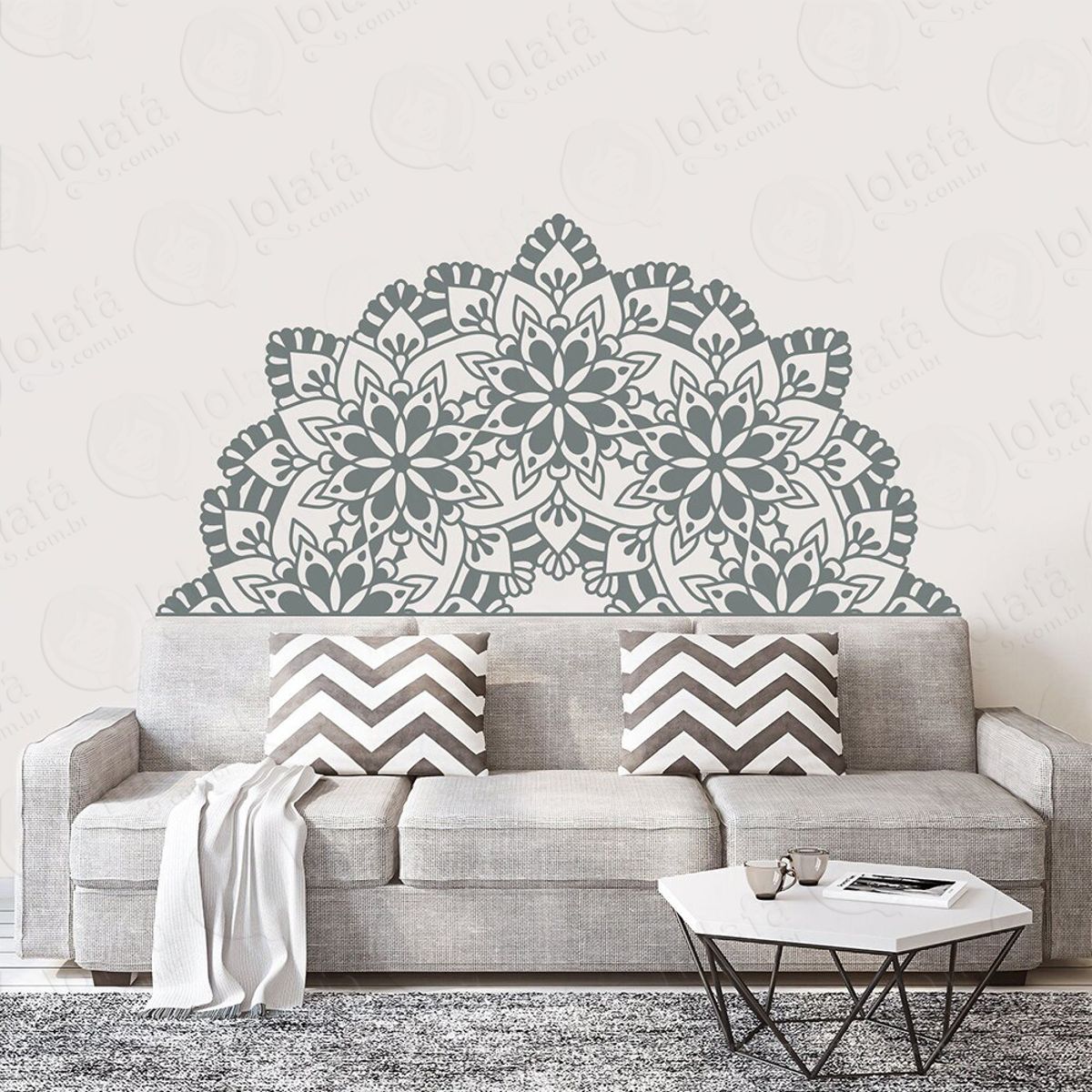Mandala Seja Simplicidade Adesivo de Parede Decorativo para Casa, Quarto, Sala e Vidro Mod:627