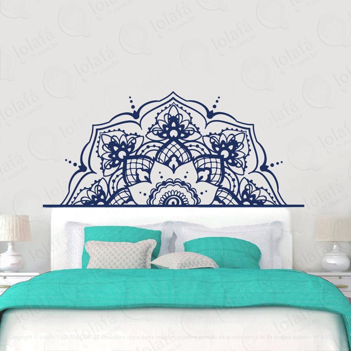 Mandala Seja Esperança Adesivo de Parede Decorativo para Casa, Quarto, Sala e Vidro Mod:635