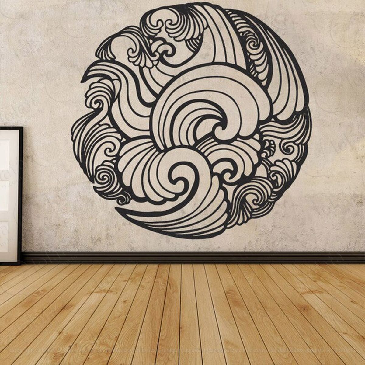 Mandala Para Seguir por Bons Caminhos Adesivo de Parede Decorativo para Casa, Quarto, Sala e Vidro Mod:638