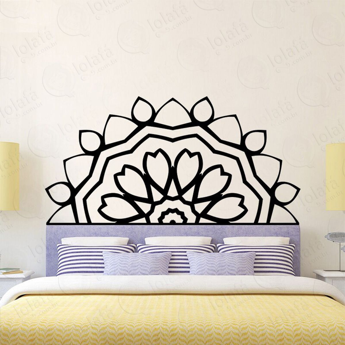 Mandala Seja Livre Adesivo de Parede Decorativo para Casa, Quarto, Sala e Vidro Mod:641