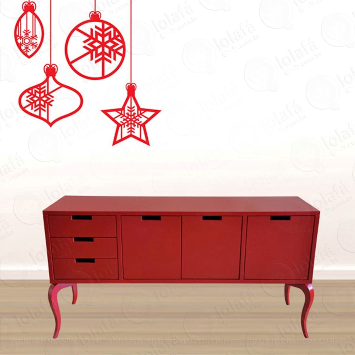 Criativo Adesivo de Natal para Vitrine, Parede, Porta de Vidro - Decoração Natalina Mod:146