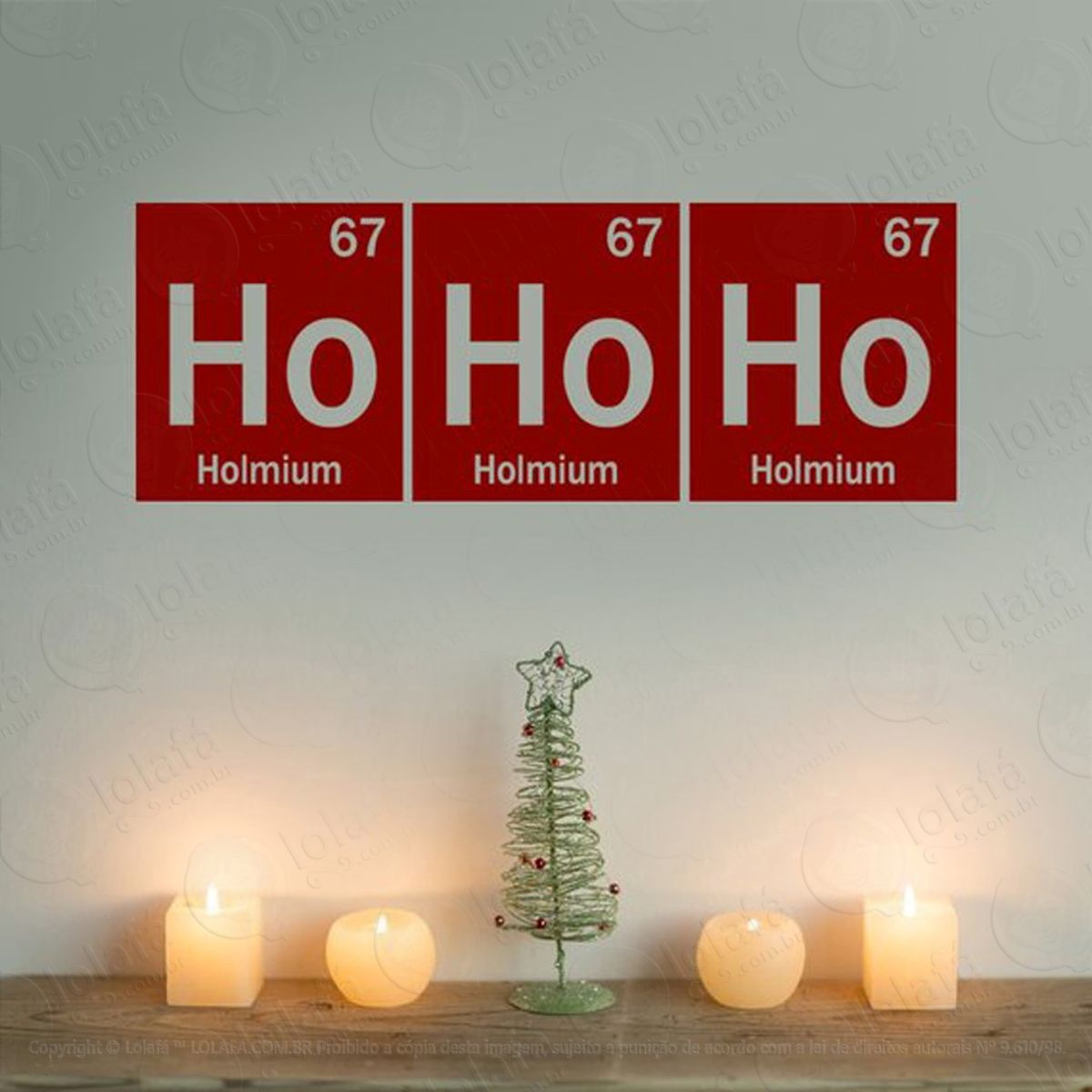 Nerd Adesivo de Natal para Vitrine, Parede, Porta de Vidro - Decoração Natalina Mod:158