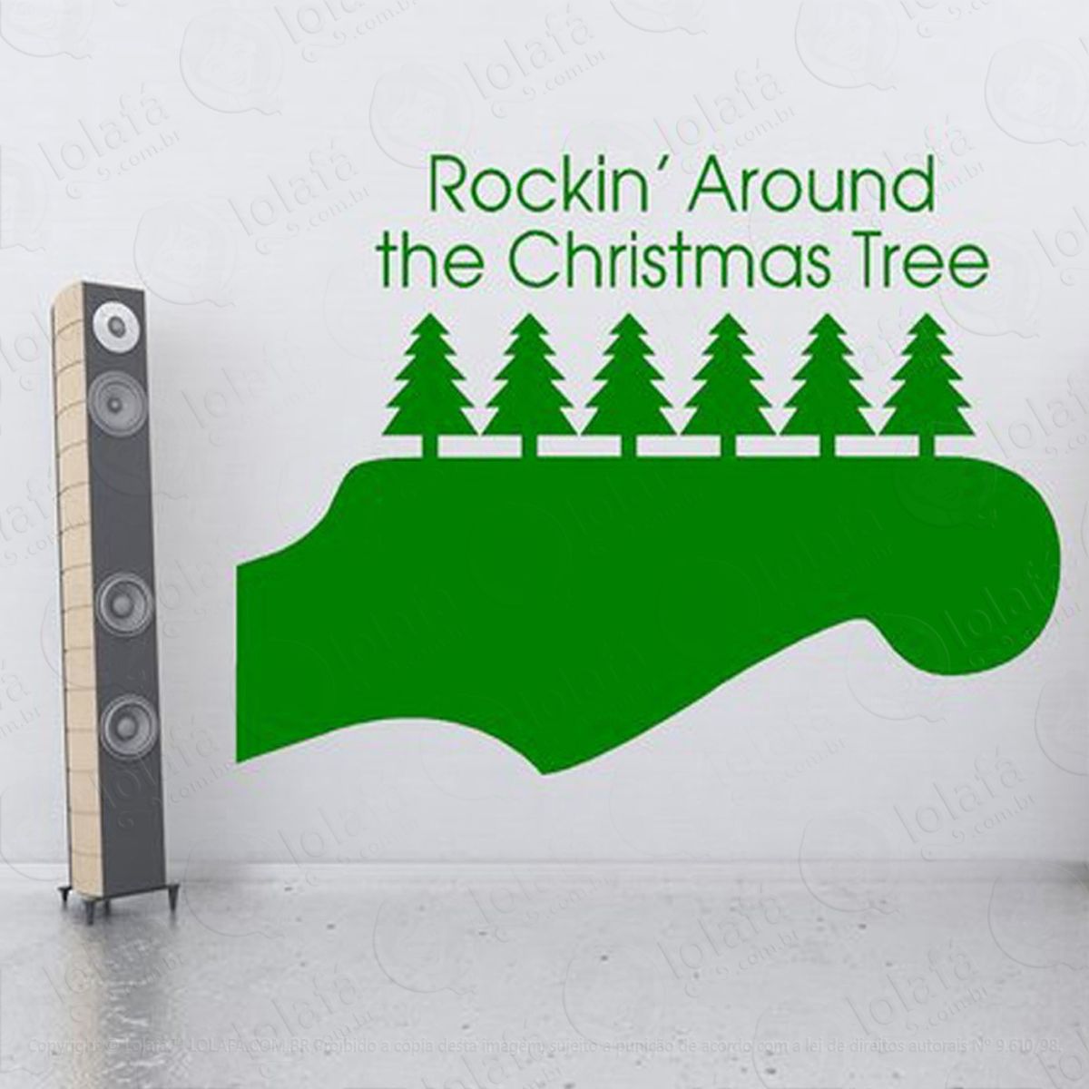 Roqueiro Adesivo de Natal para Vitrine, Parede, Porta de Vidro - Decoração Natalina Mod:159