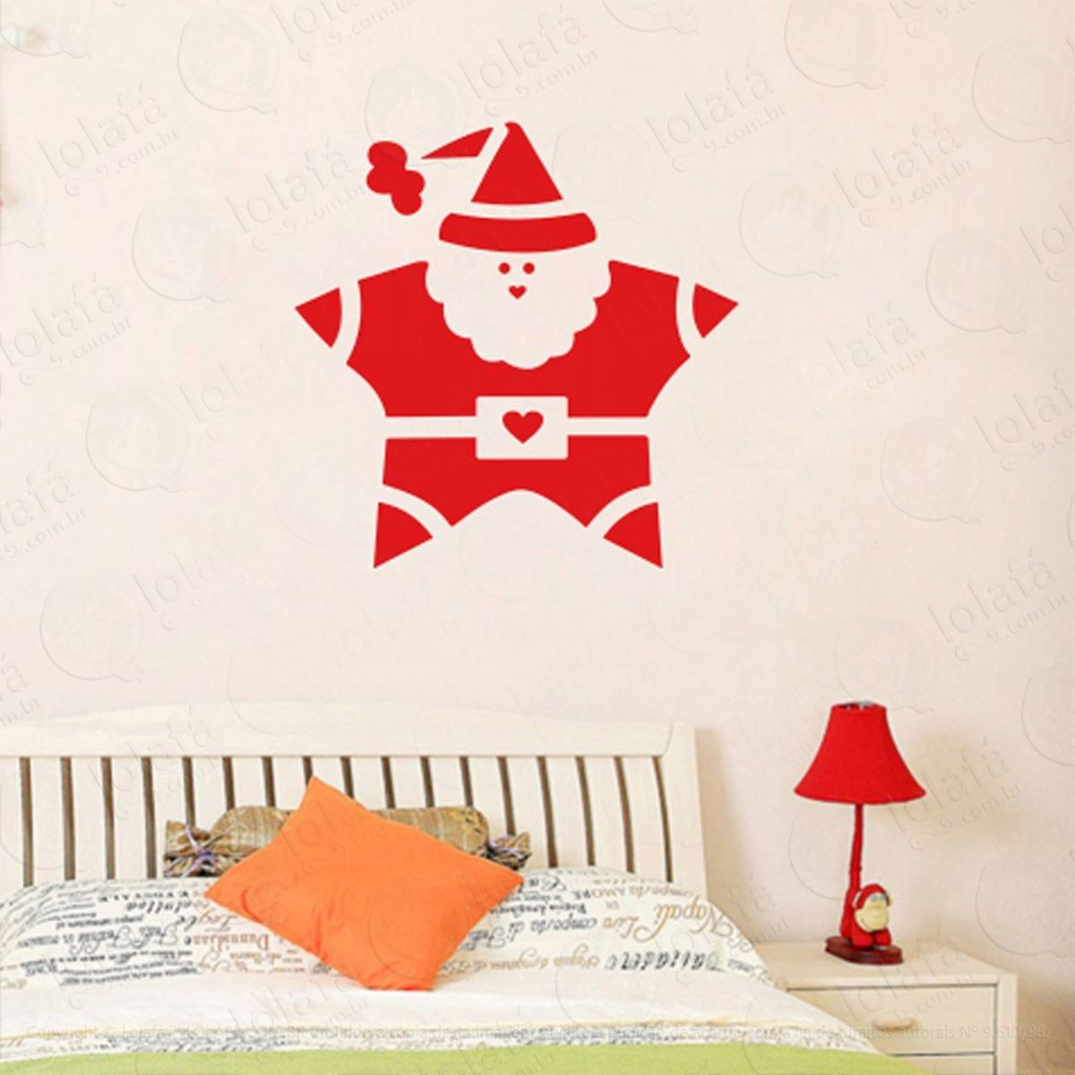 Noel Estrela Adesivo de Natal para Vitrine, Parede, Porta de Vidro - Decoração Natalina Mod:166