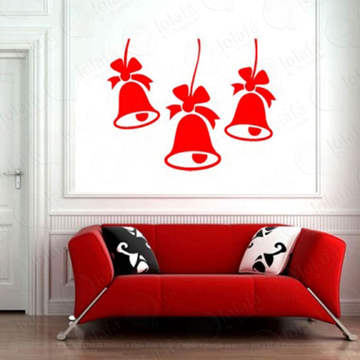 Sininhosinos Adesivo de Natal para Vitrine, Parede, Porta de Vidro - Decoração Natalina Mod:244