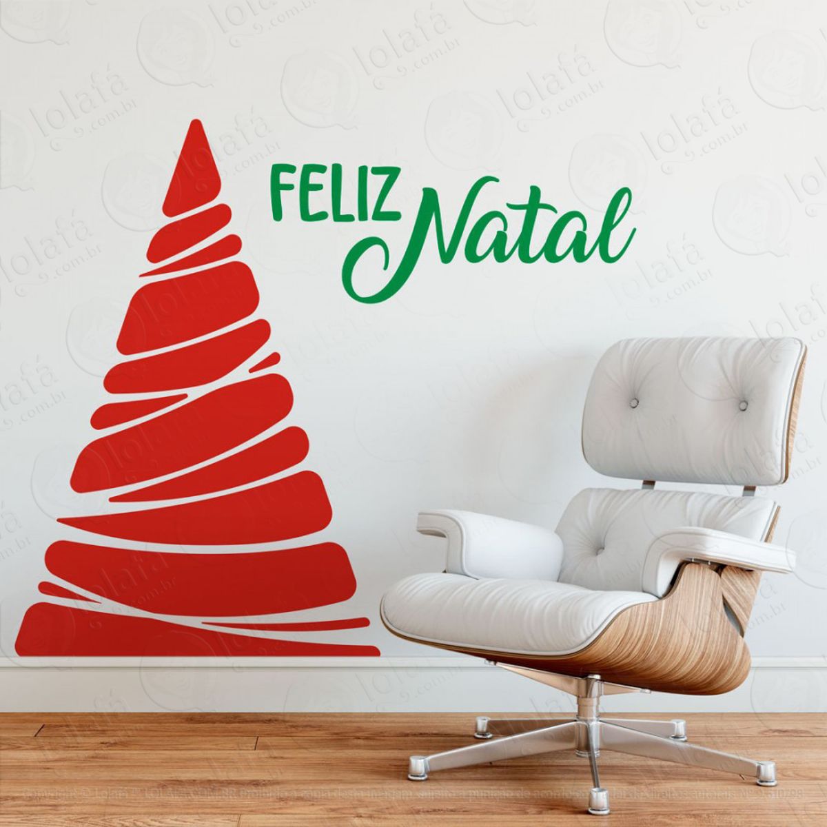 Árvore Adesivo de Natal para Vitrine, Parede, Porta de Vidro - Decoração Natalina Mod:334